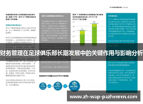 财务管理在足球俱乐部长期发展中的关键作用与影响分析 财务管理在足球俱乐部长期发展中的关键作用与影响分析